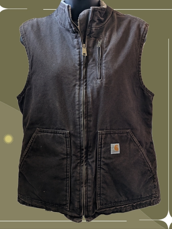 Carhartt Jackets & Blazers - ✨ Women's Vintage Dark Brown Carhartt Vest Size Medium